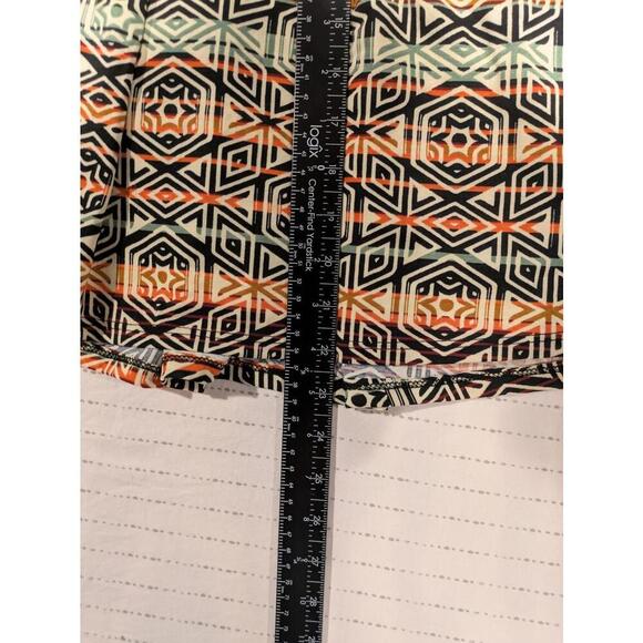 Lularoe Madison Midi Skirt - Colorful Geometric Print - Size L 30x23 Stretch - Picture 6 of 7
